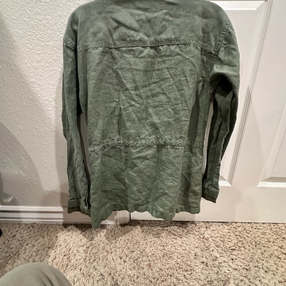 Micheal Stars 100%linen Utility Jacket. Coastal, East Coast, Minimalist - Picture 10 of 13